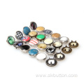 Metal Prong Snap Buttons BRASS Round